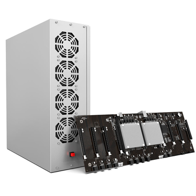 9 GPU Set Ethereum Mining Rigs พร้อมเมนบอร์ด X79 4GB DDR3 Dual E5-2620 CPU 128GB SSD