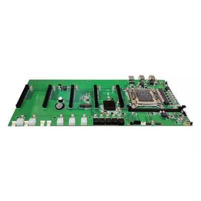 X99 VGA 5GPU PCIE 16X 5GPU Ethereum เมนบอร์ดการทำเหมืองแร่ 1066/1333/1600MHz DDR3/DDR3L