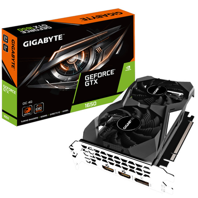 Gigabyte GeForce GTX 1650 OC 4G Gaming กราฟิกการ์ดพร้อมพัดลมระบายความร้อน
