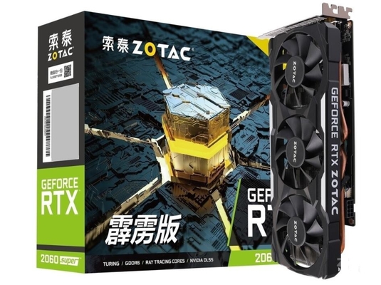 ZOTAC RTX 2060 Super GPU Miner กราฟิกการ์ด 8GB GDDR6 DirectX 12